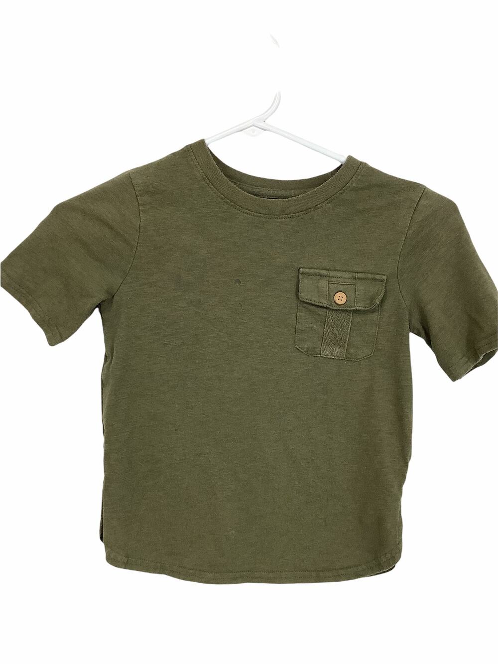 Cat & jack Boys Green Short Sleeve Pocket T-Shirt Kid's Toddler Size 5T